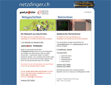 Tablet Screenshot of netzdinger.ch